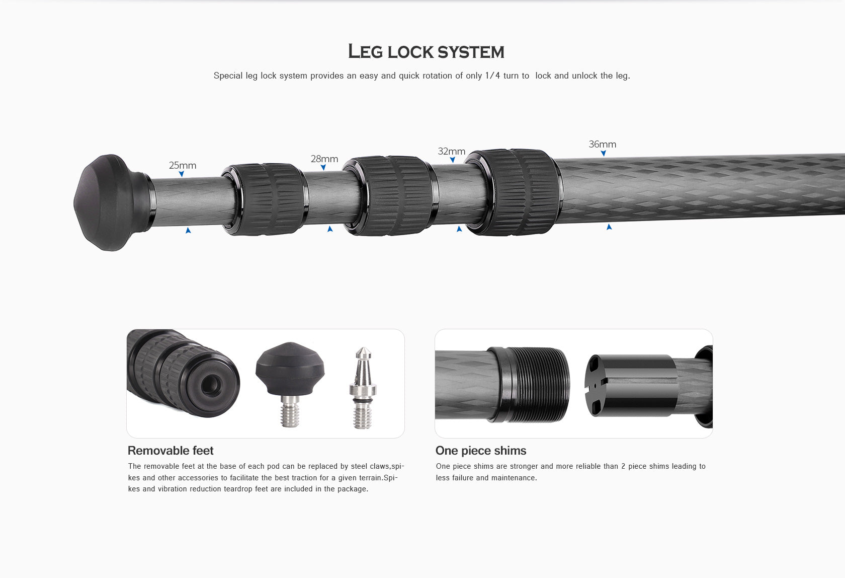 “Open Box" Leofoto LM-364CL Long Tripod with 75mm Video Bowl and Bag