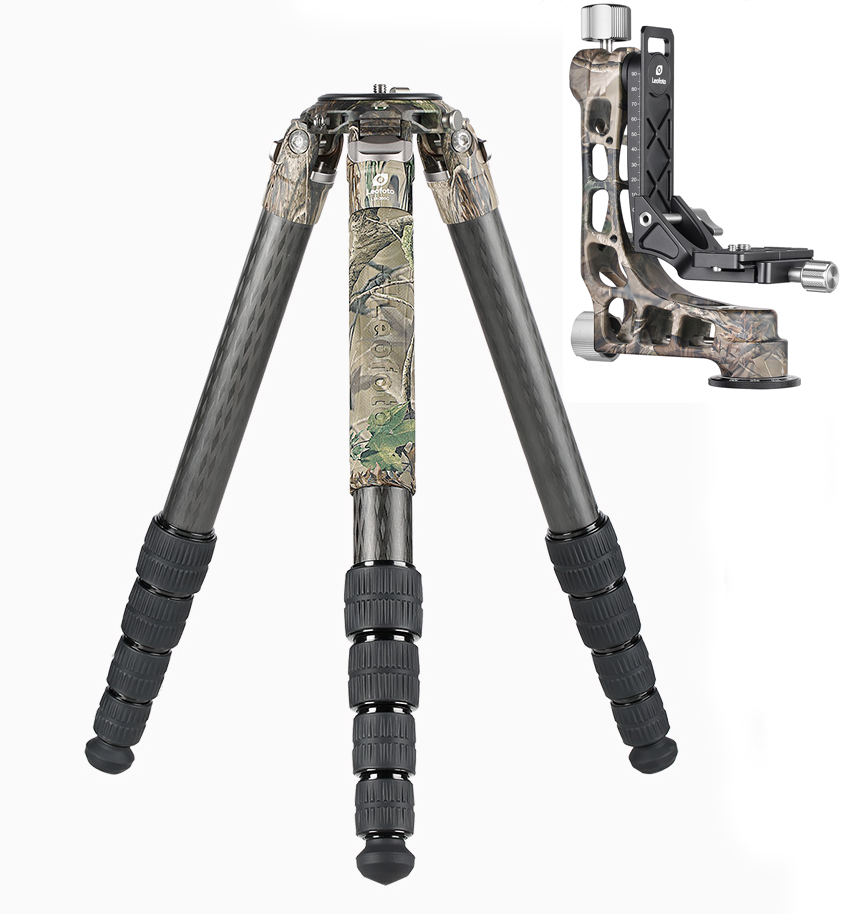 Leofoto LM-365C (Camo) Tripod with 75mm Video Bowl+Platform and Bag