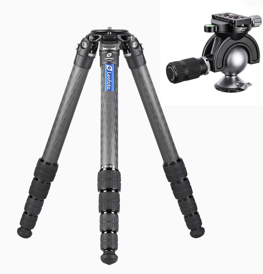 Leofoto LM-365C Tripod with 75mm Video Bowl+Platform and Bag