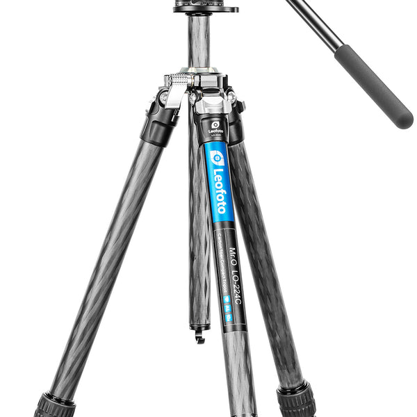 Leofoto LO-224C+BV-1 Video Tripod Kit with Built-in Hollow Ball & Bag