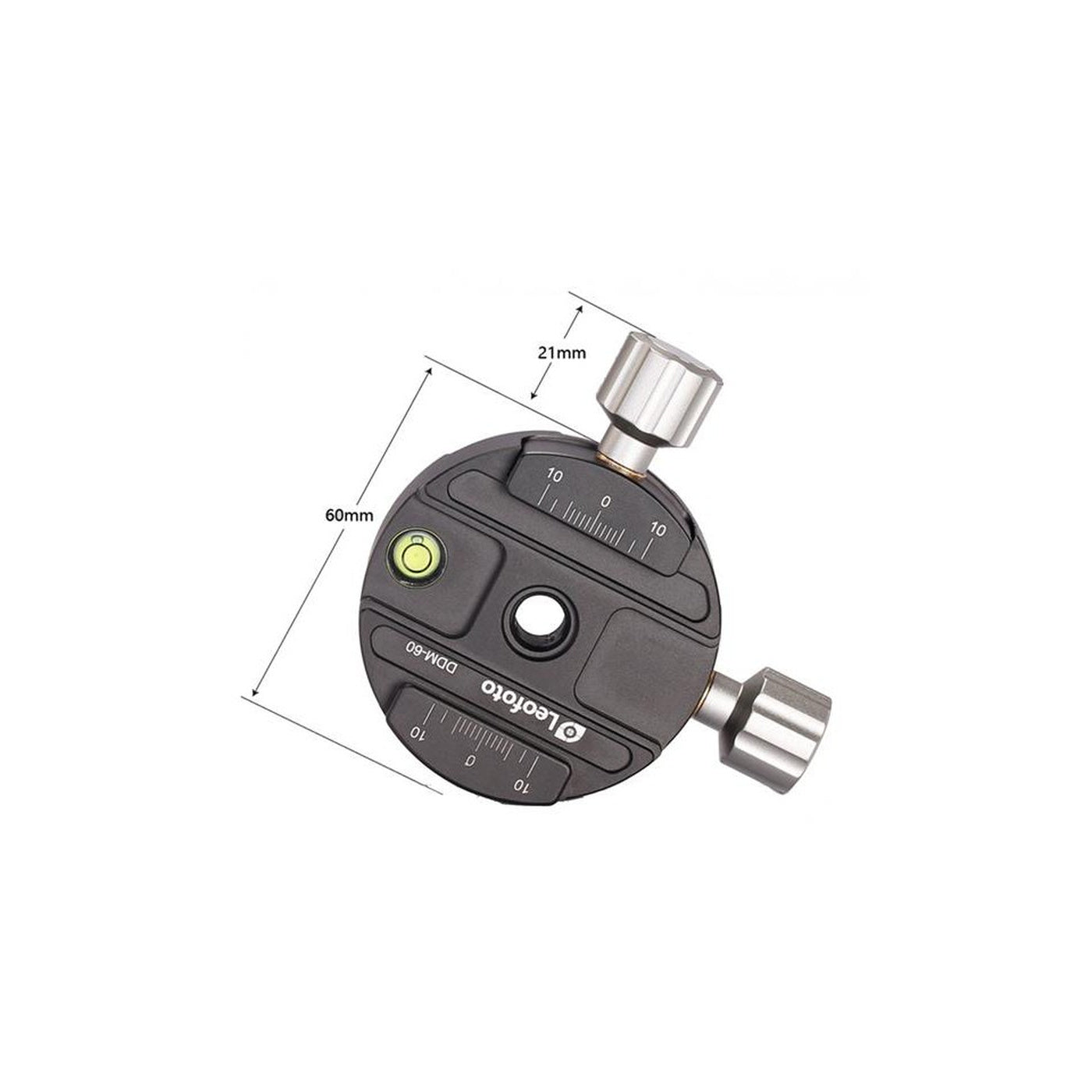 Leofoto DDM-60 60mm Dual Discal Clamp with QP-70N Plate for ARCA