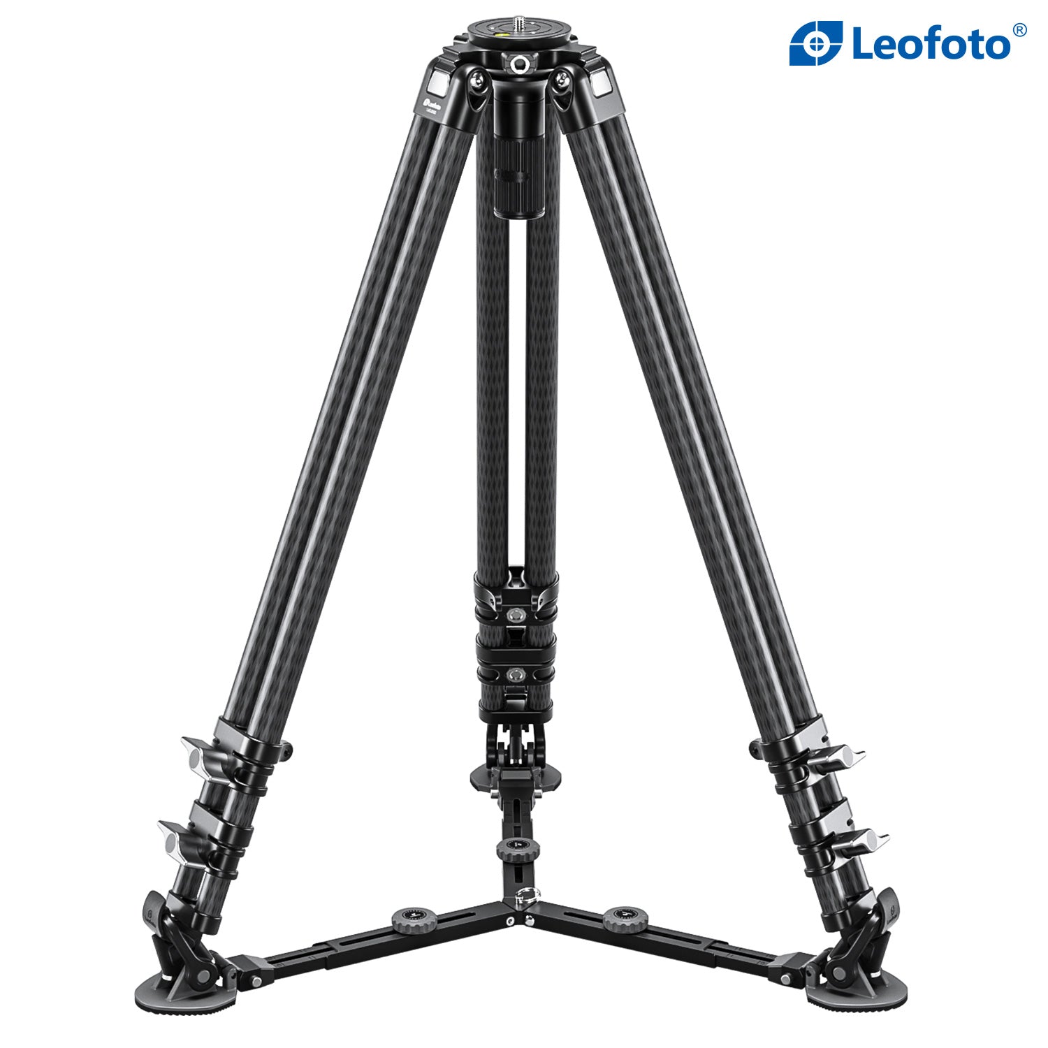 Leofoto LVC-253C Dual-Tube Video Tripod | 75mm Integrated Bowl with Leveling Base and Handle (Tripod Only)