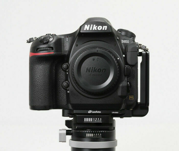 Leofoto L plate for Nikon D850 with battery grip Leofoto L plate for Nikon D850 with battery grip